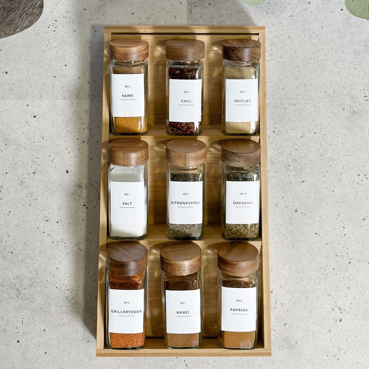 Krydderglass, firkantet 12-pk