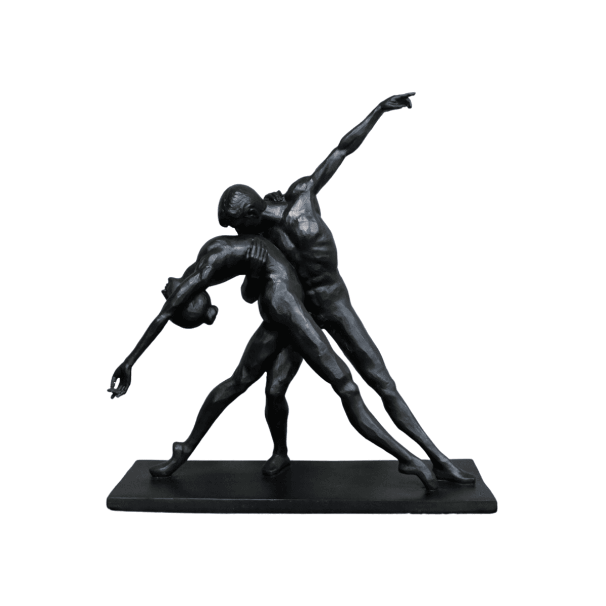 Dansende par skulptur 