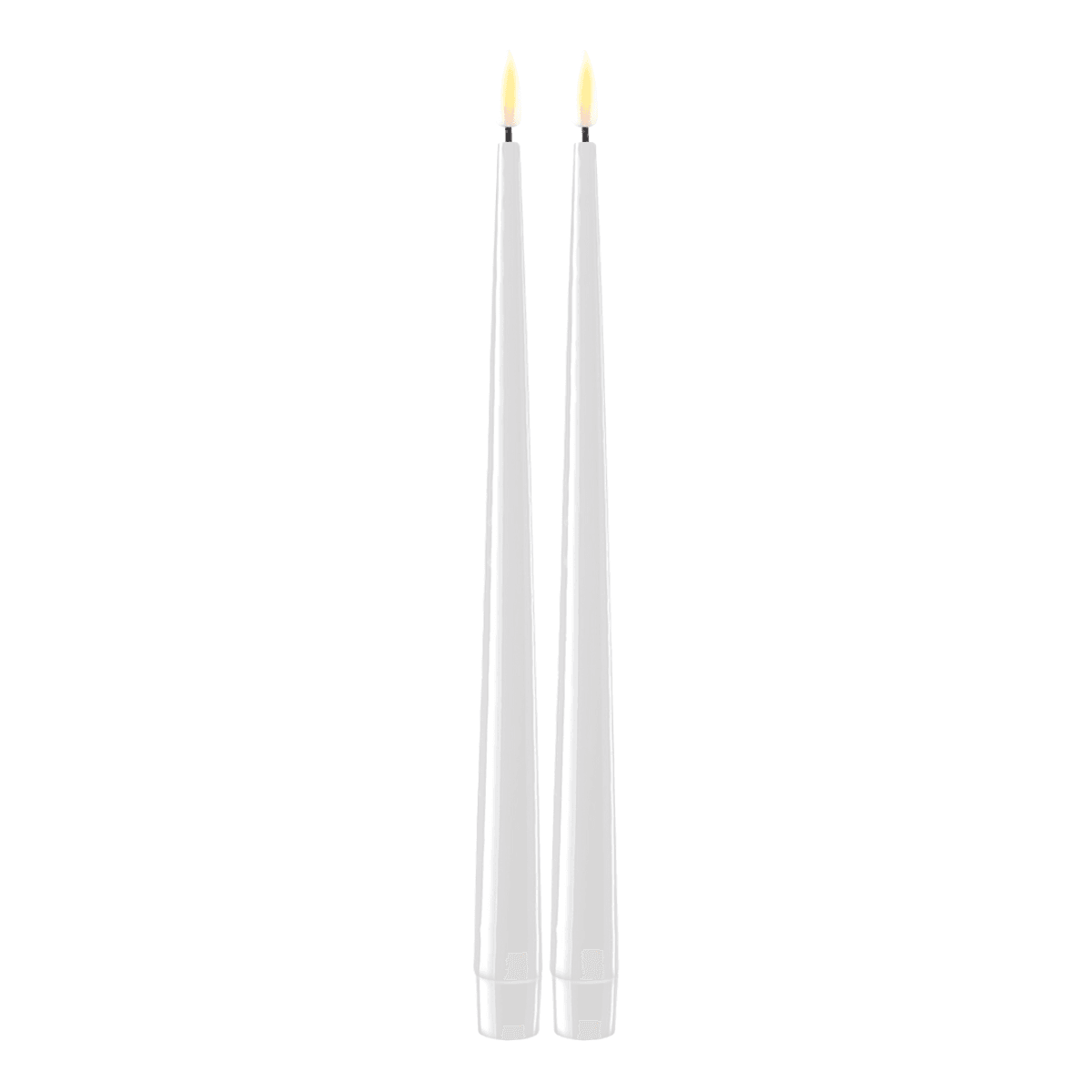 LED kronelys 2-pk, hvit
